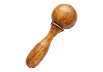 wooden massager isolated on transparent background.