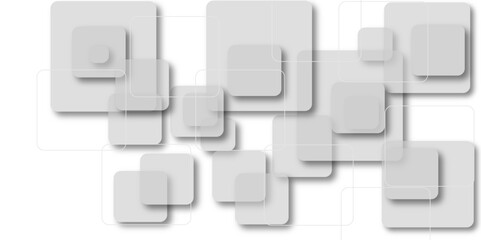 Abstract white and gray background. black light & white background. Space design concept. Abstract gray pixel background frame with empty space for text. Gray and white ancient tile.