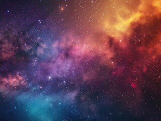 Fototapeta premium A dark space filled with countless stars, ideal for astrophysics or astronomy projects