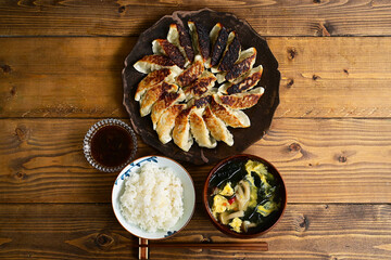 焼き餃子定食