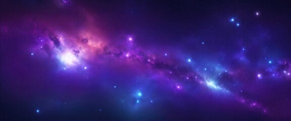 Fototapeta premium Space background with nebula and stars