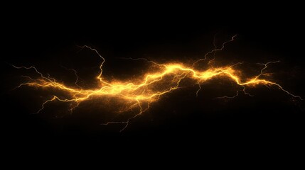 Golden Lightning Bolt