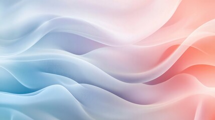 Fototapeta premium Soothing abstract background with soft wavy lines and pastel hues, perfect for wellness themes