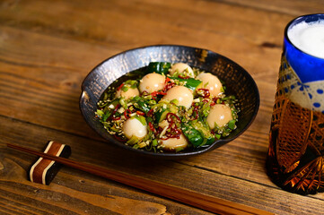 味付けウズラのおつまみ