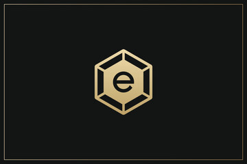 E Letter Trademark Brand Logo	
