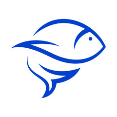 Fish Vector Logo Design Template