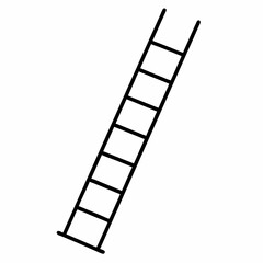 Rope ladder art vector illustration