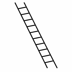 Rope ladder art vector illustration