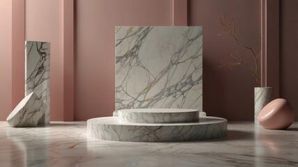 Marble stand person watching tv in living room
