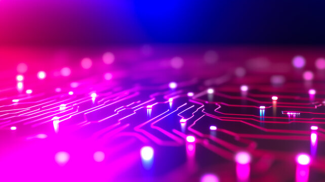 PCB abstract background of lights