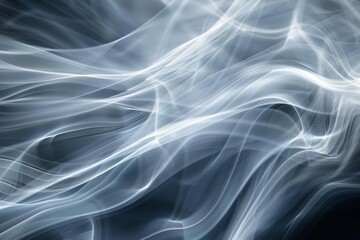 smoke trails creating ethereal patterns on a dark background