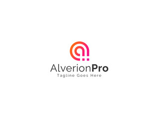 Fototapeta premium Letter A Gradient Logo