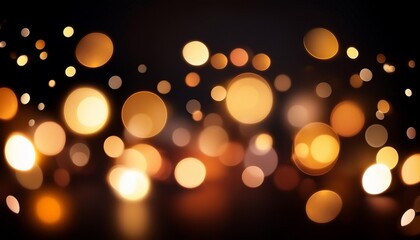 bokeh of lights on black background