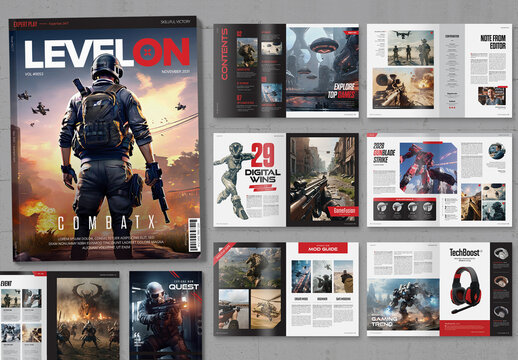 Gamer Magazine Template