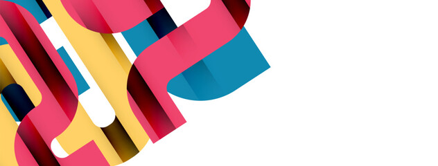 Lines, abstract letter style design background. Geometric vector Illustration For Wallpaper, Banner, Background, Card, Book Illustration, landing page