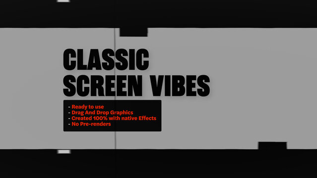 Classic Screen Vibes Film Strip Reel Motion Overlays - Wide Horizontal