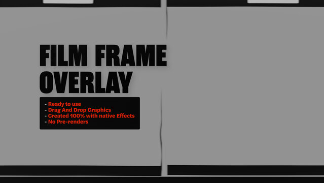 Film Frame Overlay Strip Reel Motion Overlays - Wide Horizontal