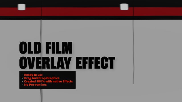 Old Film Strip Reel Motion Overlays - Wide Horizontal
