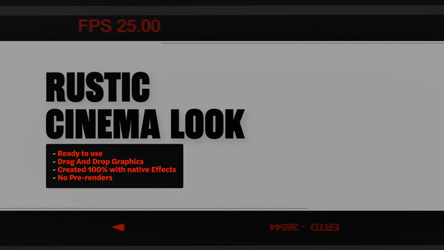 Rustic Cinema Look Film Strip Reel Motion Overlays - Wide Horizontal
