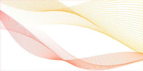 abstract banner wave line background