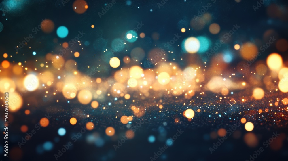 Poster softly glowing bokeh lights create a mesmerizing and enchanting background effect