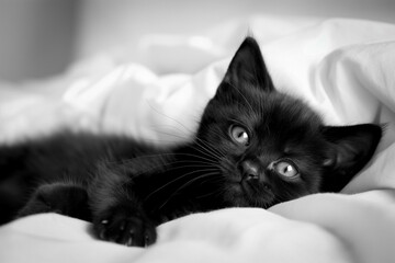Black kitten