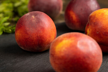 ripe and sweet nectarine fruit on the table