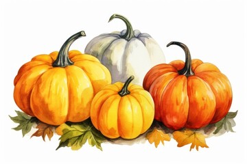 Pumpkin vegetable squash plant.