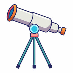 A toy telescope  art vector