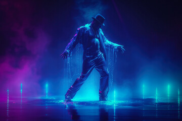 Fototapeta premium Taniec moonwalk