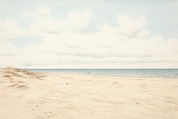 Obraz premium Beach landscape outdoors horizon.