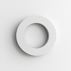 Elegant Minimalist White Circular Wall Design