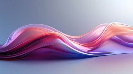 Flowing Colorful Wave Abstract.