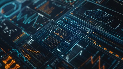 Fototapeta premium Data analysis of document ai artificial intelligence process with technology processor to planning business information data tech network corporate concept : Generative AI