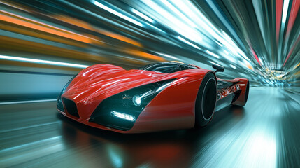 Fototapeta premium ultra fast racing car