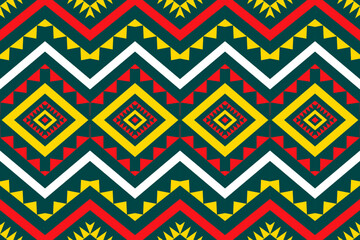 Festive Red and Green Diamonds: Seamless Geometric Pattern for Holiday Fashion and Decor