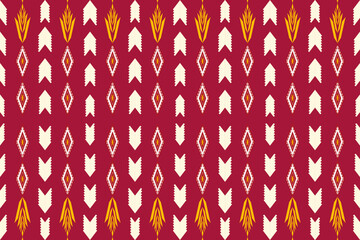 Classic Red and White Diamonds: Seamless Geometric Pattern for Timeless Fashion and Elegant Decor