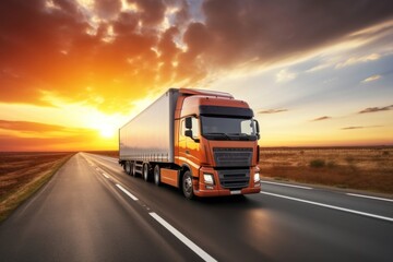 Cargo transportation truck industry vehicle.