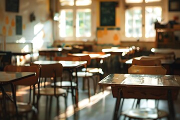 Blurred canteen background