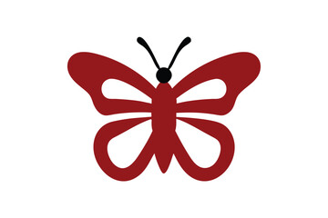 Colorful painted butterfly  vector isolated on white background