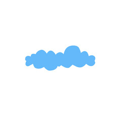 blue cloud vector element