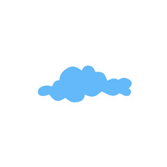 blue cloud vector element