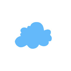 blue cloud vector element