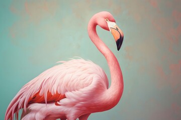 Fototapeta premium Flamingo animal bird beak.