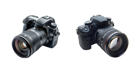 Digital camera isolated on a transparent background