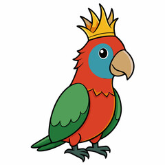 Australian King Parrot  art vector