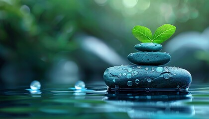 A calming illustration of a clear river flowing with vibrant light, representing the purification of the soul and spiritual renewal through fasting