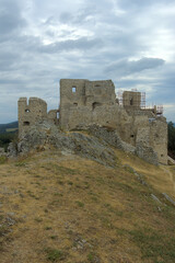 old medieval castle built on a rock