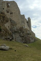 old medieval castle built on a rock