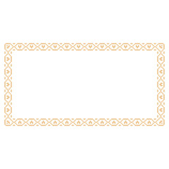 Golden art deco ornaments. antique decorative gold border, retro geometric ornamental frame and ornate golden corners. 